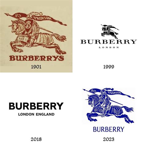 burberry logos over the years.